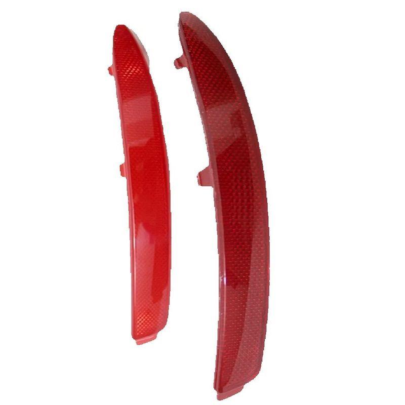 2pcs ABS Rear Bumper Reflectors Red Bar 1zd 945 106/105 for 2010-2017 Skoda / Octavia