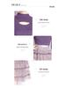 Women's Long-Sleeve Knitted Patchwork Dress Set
