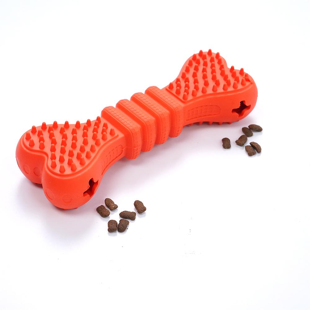 Chew Feeder Rubber Dog Bone Toys