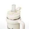 Skater Straw Tumbler 830ml Insulation Cold Retention Handle 2WAY Direct Drinking Snoopy Badge STSTB9-A
