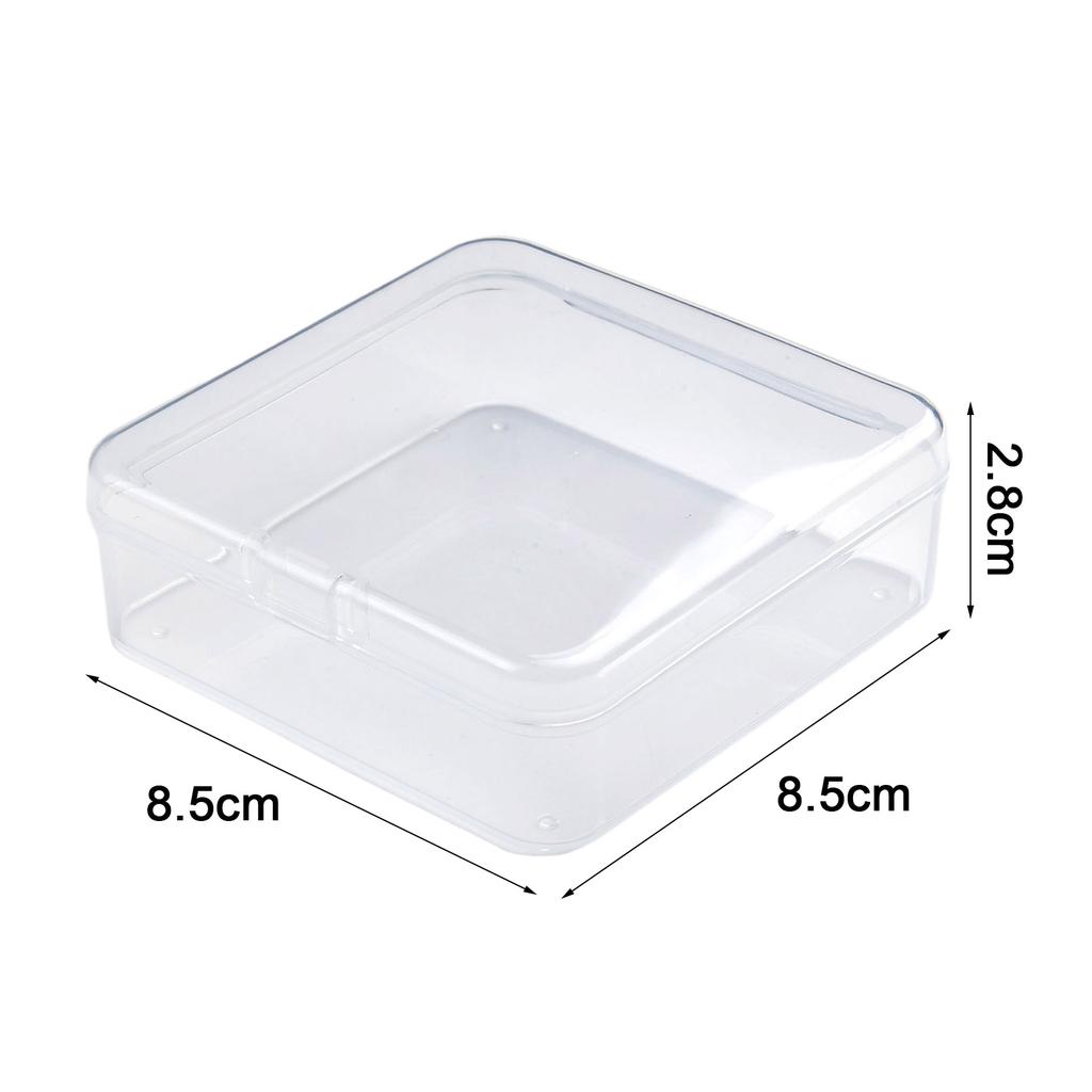 ID Storage Box Small Photos Powder Puffs Holder Organizer 1pc Non Toxic For Jewelry Bank Cards 1.1mm Thickness