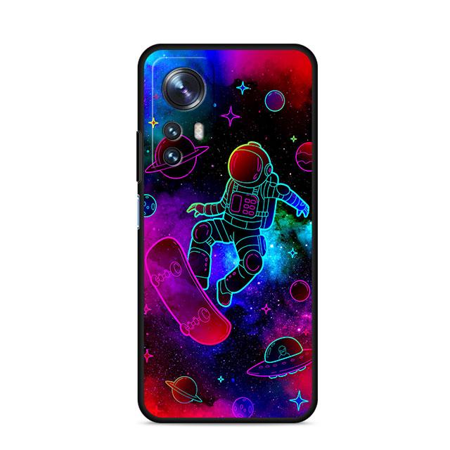 Hülle für Xiaomi Mi 11 Lite 5G NE 11T Pro 10T 9T 12 12T 12S 12X 11X 11i Note 10 9 Silikon TPU Handyhülle Cartoon Cooler Astronaut