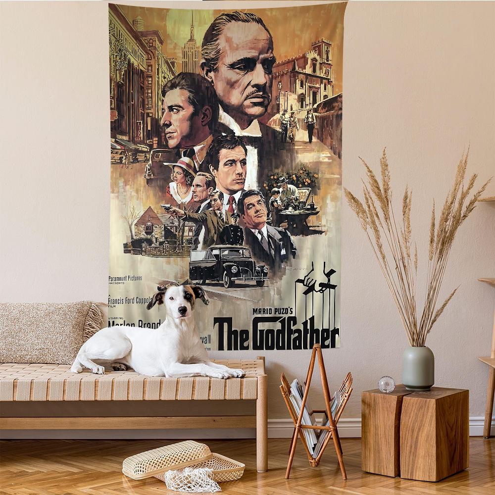 The GGodfather Movie Cartoon Tapestry Art Science Fiction Room Home Decor Wall Hanging Home Decor