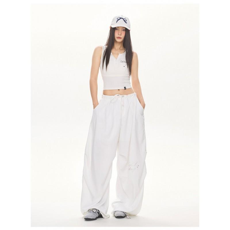 2026 Womens Fashion Slim Outdoor Pants Versatile Casual Wide Leg Trousers