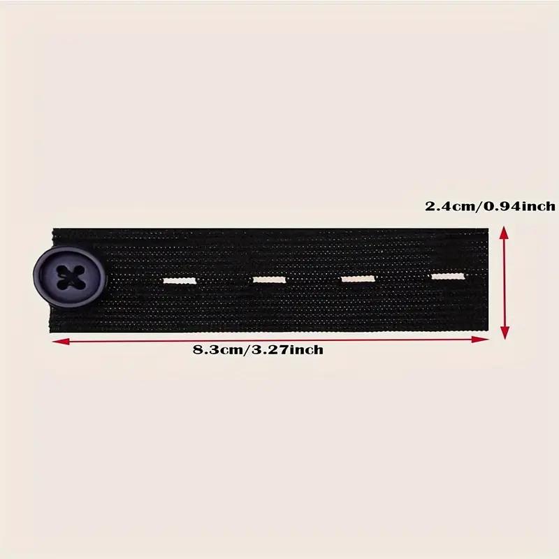 1/3/5 pièces boucle d'extension de taille de jean unisexe bouton de ceinture pantalon élastique extension bouton ceinture boucle d'extension réglable