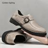 Golden Sapling Business Casual Shoes Men Leisure Flats Office Formal Footwear Leisure Party Loafers Platform Men's Wedding Shoe