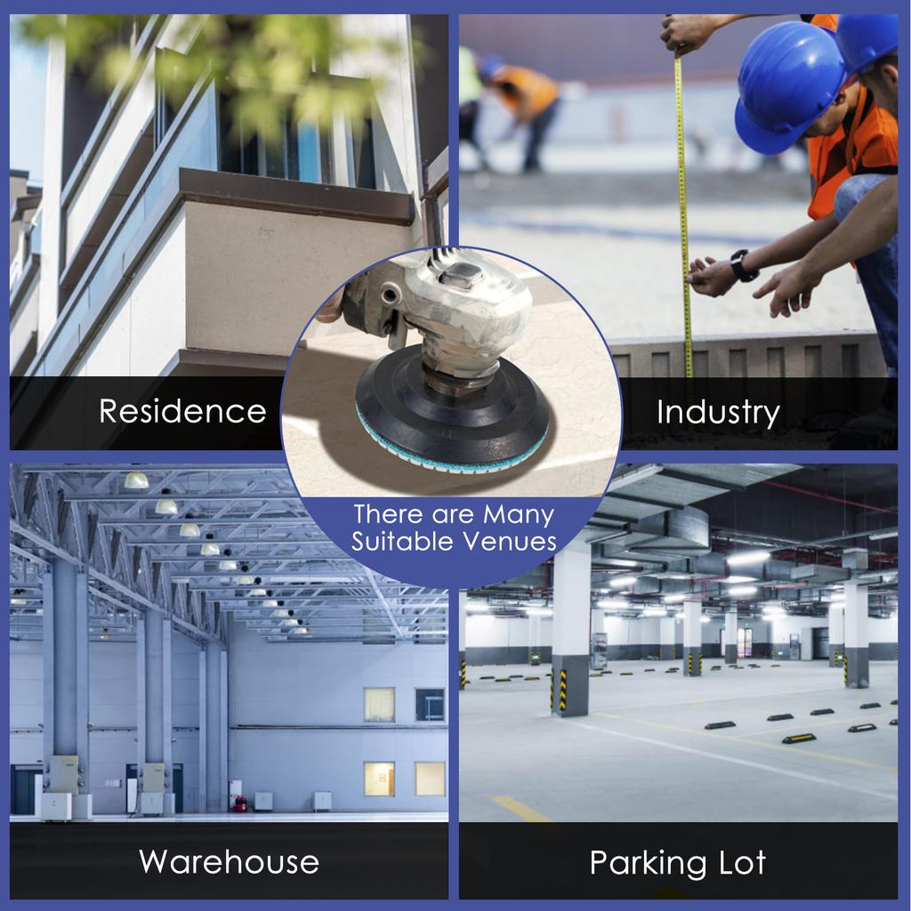 10-16pcs 4 inch Diamond Polishing Pads Kit Wet/Dry Buff Disc Abrasive Grinding Discs Set for Granite Concrete Glass Polishing