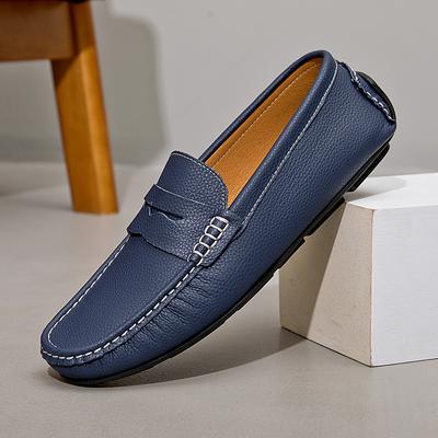 Fashion Luxury Brand Fashion Style Men Loafers Breathable Leisure Walk Flats Lightweight Male Slip On Footwear Soft Handmade Drive Shoes