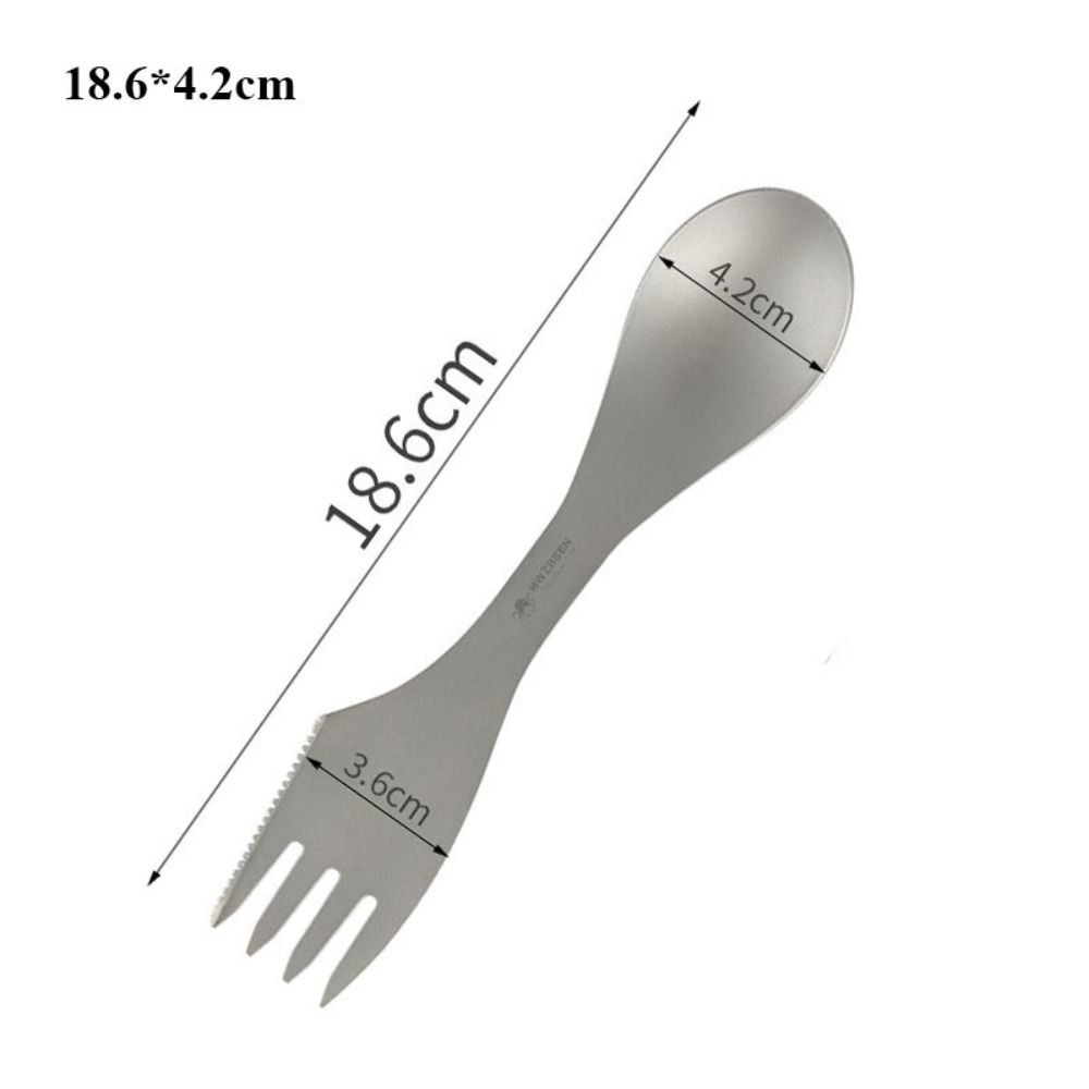 High Quality Portable Titanium Spoon Long Handle Environmental Light Titanium Cookware Outdoor Picnic Accessories Outdoor Tool