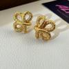 Elegant Knot Weave Gold/Silver Plated Alloy Studs Earrings for Women Fashion Ear Accessories Personality Party Jewelry