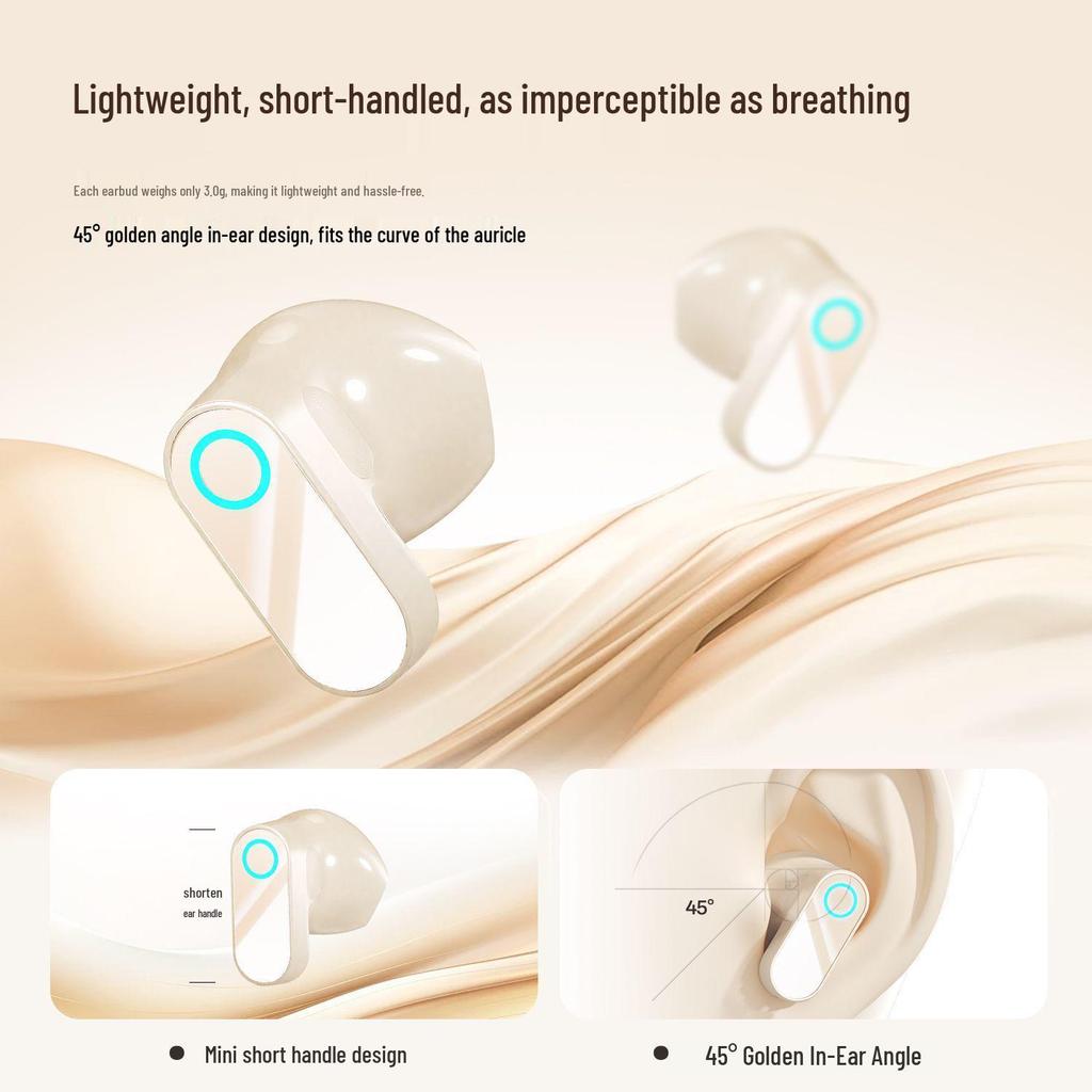 B-20 New Style Short Handle Noise-Cancelling Bluetooth Earphones: High-Quality Sound, Long Battery Life, Comfortable Fit.