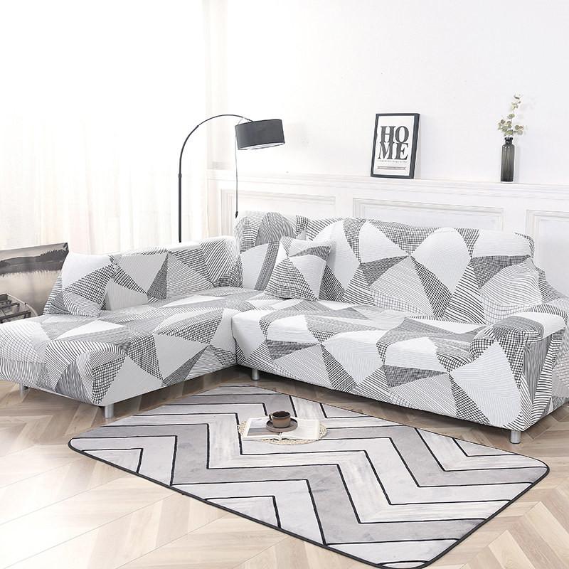 Please Order 2Pieces If Is L-shaped Corner Chaise Longue Sofa Cubre Sofa Elastic Couch Cover Stretch Sofa Covers for Living Room