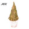 Office Desk Plant Ornament Mini Christmas Tree Potted Decor, Artificial Moss Tabletop Planter for Holiday Home, Festive Centerpiece Shelf Unique