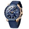 Benyar Men's Chronograph Watch 50M Water Resistant Formal Leather Band Quartz Stylish Business Gift