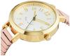 Fieldwork Nalog Purja Waterproof Watch with Bellows and Metal Band, Gold, ST277-3, Women's, Pink