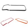 For Rivian R1T R1S 2022-2025 ABS Carbon Fiber Car Center Console Armrest Box Outer Frame Decorative Interior Car Accessories