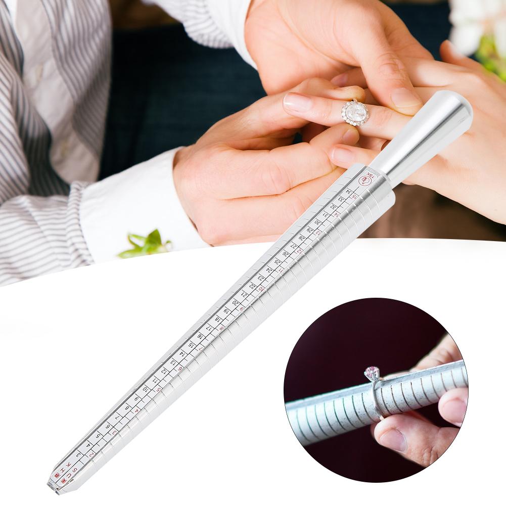 Ring Gauge Mandrel Finger Size Measuring Stick Ring Sizer Stick Jewelry Tool