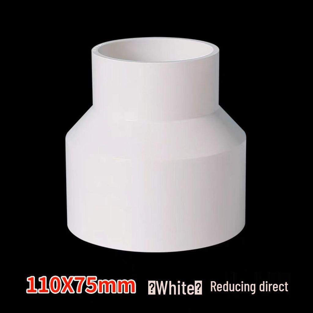 Acoplamiento Recto Reductor de PVC 1/2" a 3/4" Conector de Accesorio para Tubo de Plástico