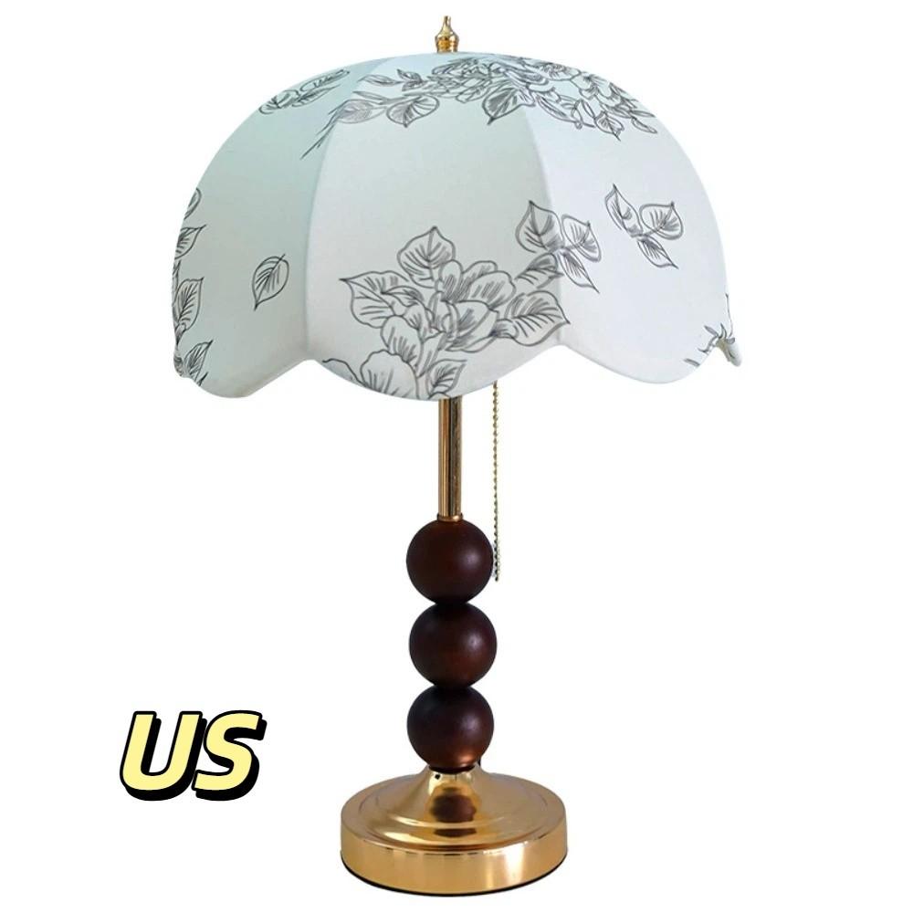 Fabric Lampshade European Vintage Table Lamp Soft Light Retro European Style Lamp  Indoor Spaces US