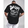 Men's Casual T-Shirt, Regular Fit for All Seasons, Round Neck Short Sleeve for Layering Solo Wear, Trendy Print. Breathable and Durable Fabric