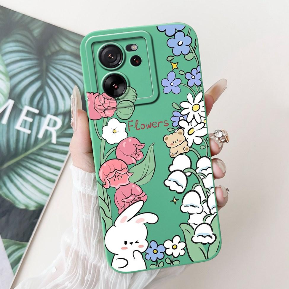 For Xiaomi 13T Pro Case 13T Silicone Cute Cartoon Cat Fashion Luxury Funny Shockproof Back Cover For Xiaomi 13T Phone Case Funda