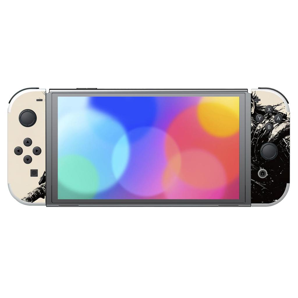 Plná sada ochranných nálepek PlayVital kompatibilní s OLED vlastní vinylovou nálepkou Skin Seals Kompatibilní s modely s dokovací rukojetí Switch OLED Console a