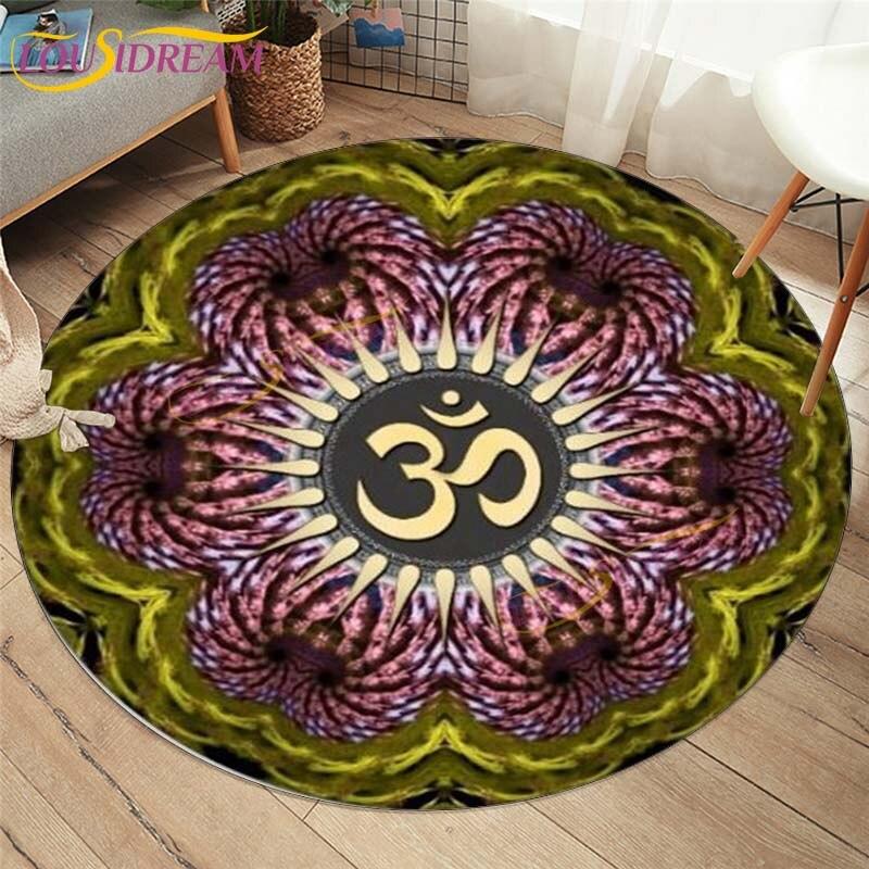Evil Eye Covor Covor Decoratiuni Interioare Hamsa Palm Mandala Covor Covor Sufragerie Covor Boho Chic Rotund Scaun Covor Rotund