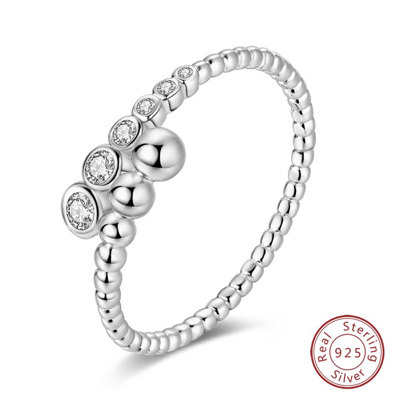 Fashion Luminous Firefly Rings 100% 925 Silver Eternal Heart-Shaped Zircon Rings Fine Wedding Engagement Jewelry Gifts
