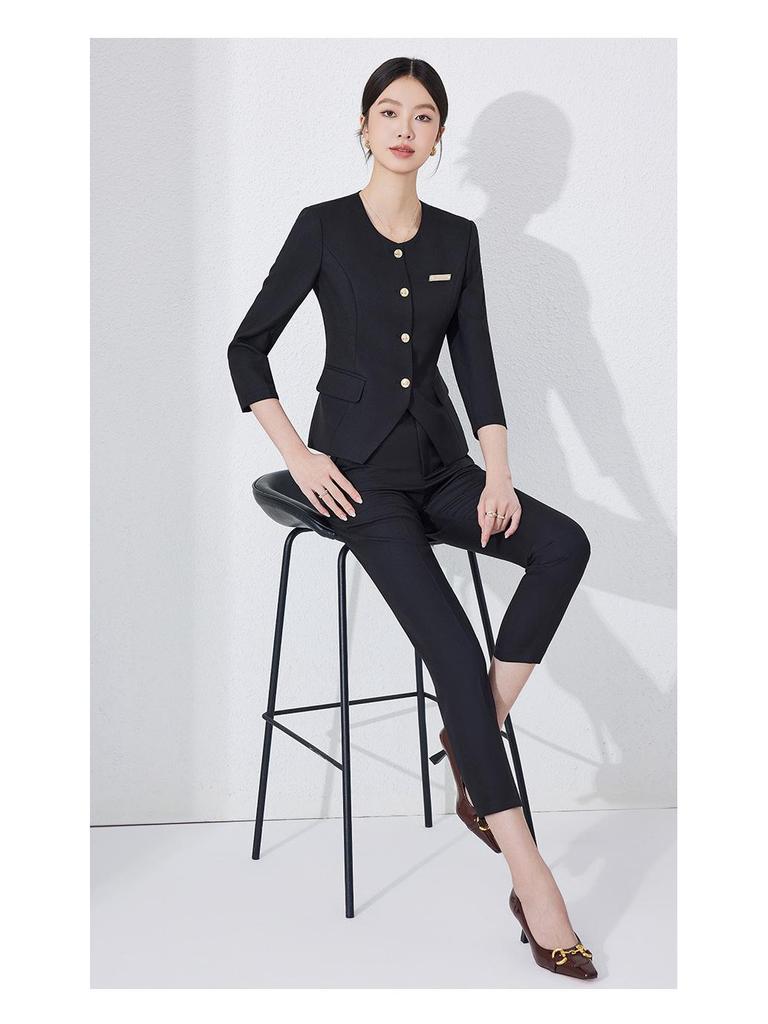 Women's Professional Workwear Suit: Skirt Set for Hotel, Salon, and Jewelry Store Managers