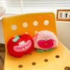 Mouth Big Funny Fruit Plush Toy Peach Strawberry Doll Kids Gift Decoration Home