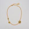 French Earrings Necklace Second Button Series Niche Original High-End Design Clavicle Chain Women