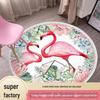 Cute Cartoon Nordic Round Carpet for Bedroom and Dressing Table