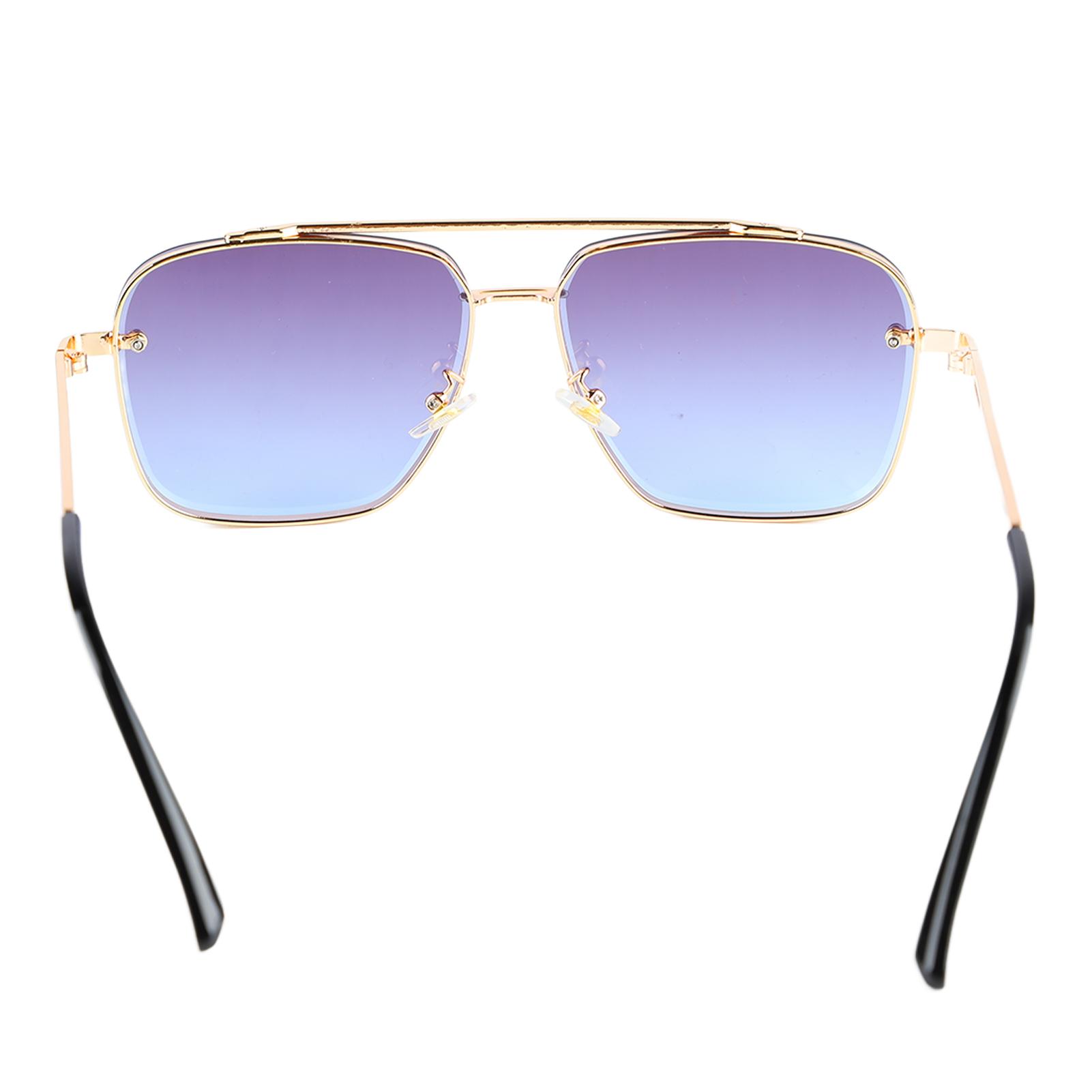 Sunglasses Fashionable Metal Rimmed Ergonomic Prevent Slip Adjustable UV Protection Sunglasses for Men Women