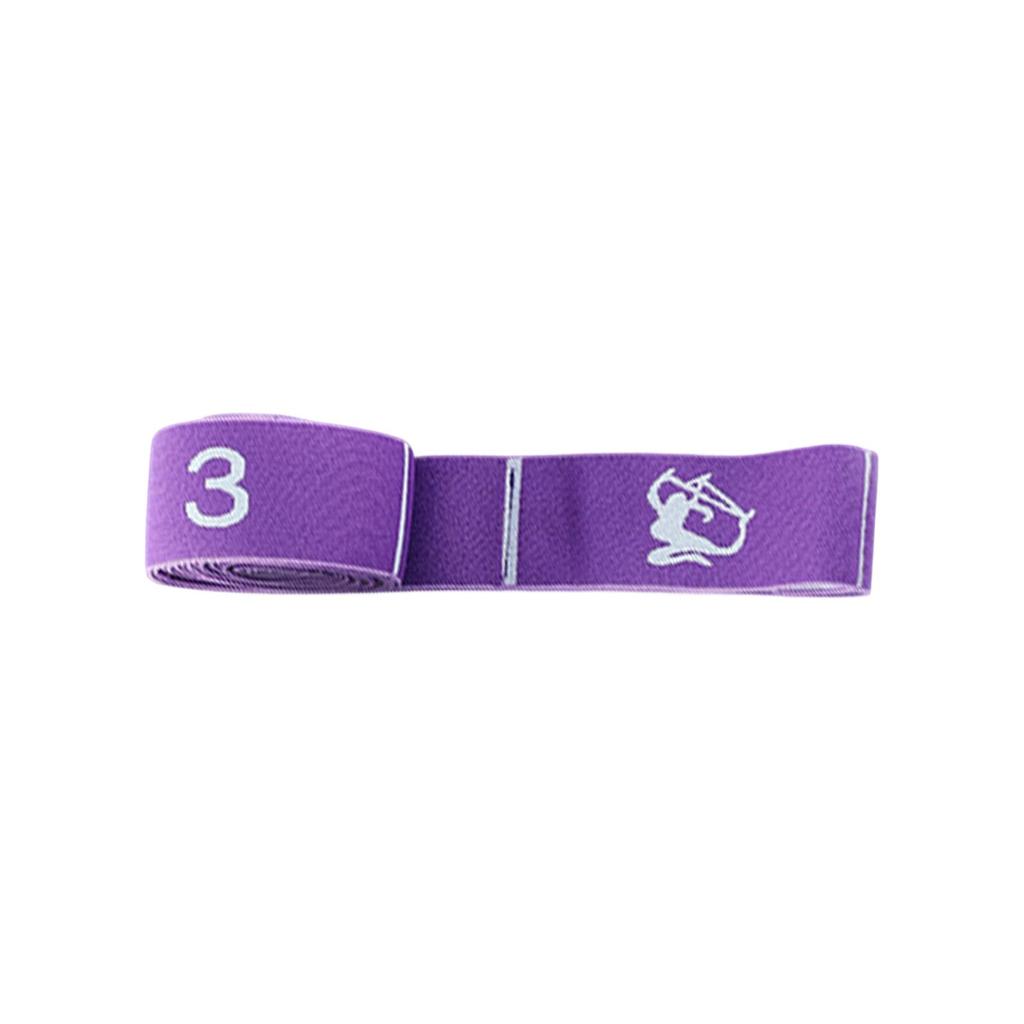 Stretch Strap with Numbered Loops for Yoga Physical Pilates Dance and Flexibility Training Exercises