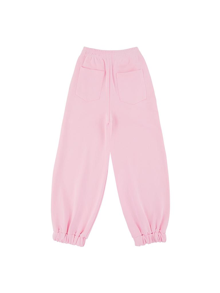 ASIF CALIE Wide Jogger Pants Pink