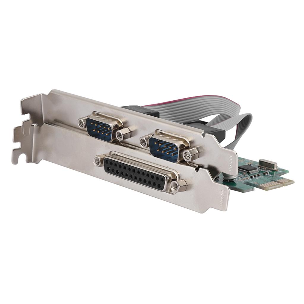 PCI E To 2 Serial Card 1 Parallel Port Card Desktop PCI Expansion Card LPT Port Adapter Card