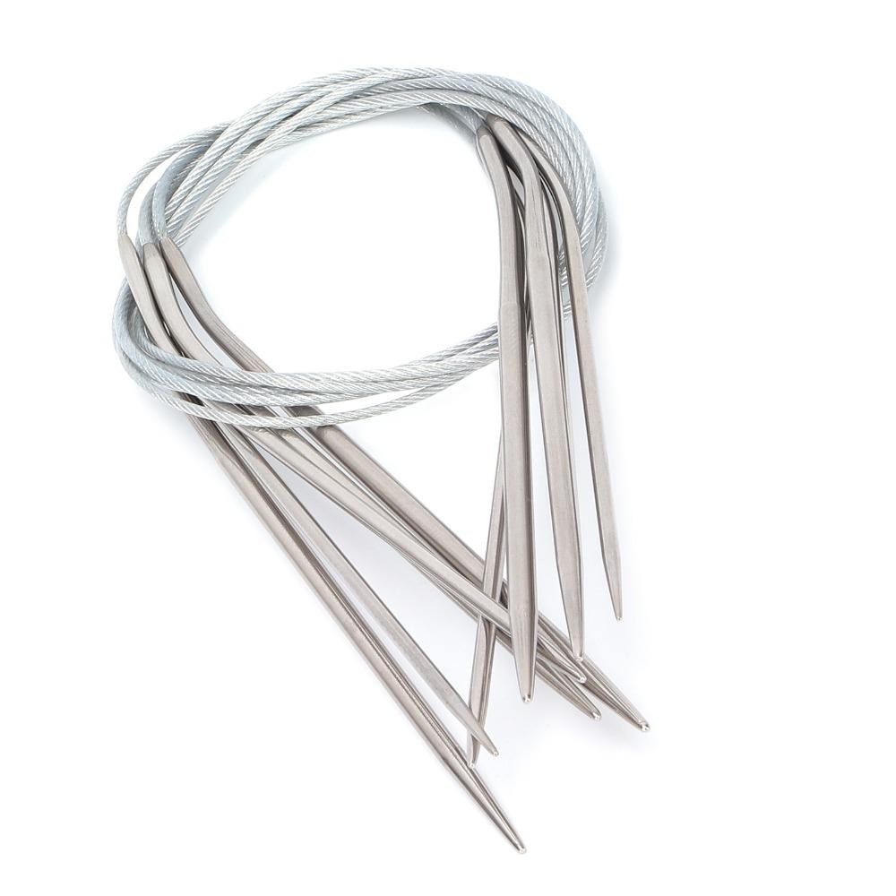 22pcs 1.5-5mm Circular Knitting Needles Various Sizes Double Pointed Needles  For Socks