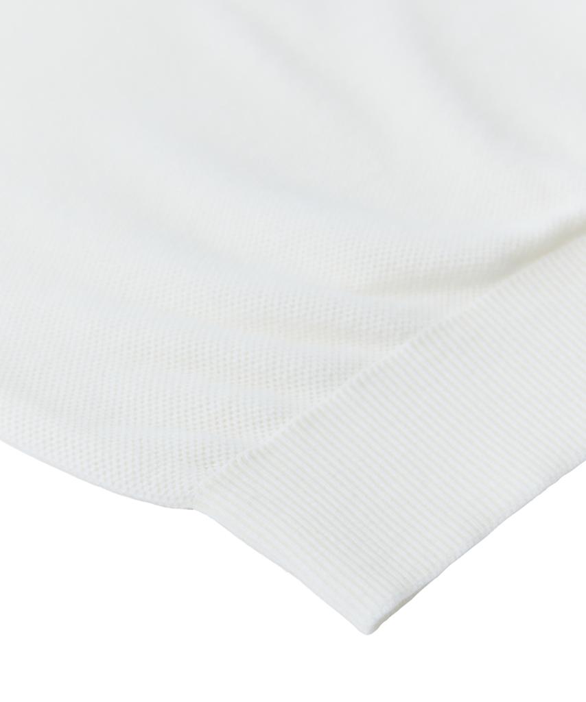 VERNO 26Ss Waffle Polo Knit White