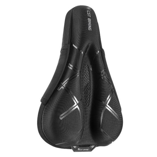 Housse De Selle Vélo X Wing Large Mousse à Mémoire De Forme – Noir Antidérapant
