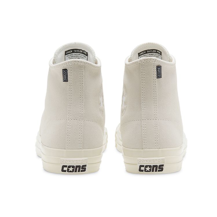 Converse Chuck Taylor All Star Pro Comfortable High-Top Canvas Shoes Unisex Sneakers Off-White 168640C