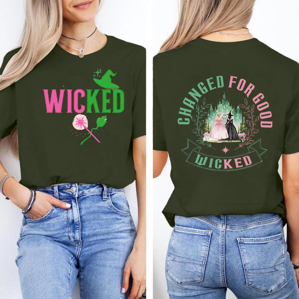 Women's Fashionable And Casual Long Sleeve Printed Short-Sleeved Top