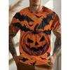 Camiseta de Verano para Hombre con Estampado 3D y Cuello Redondo Disfraz de Halloween