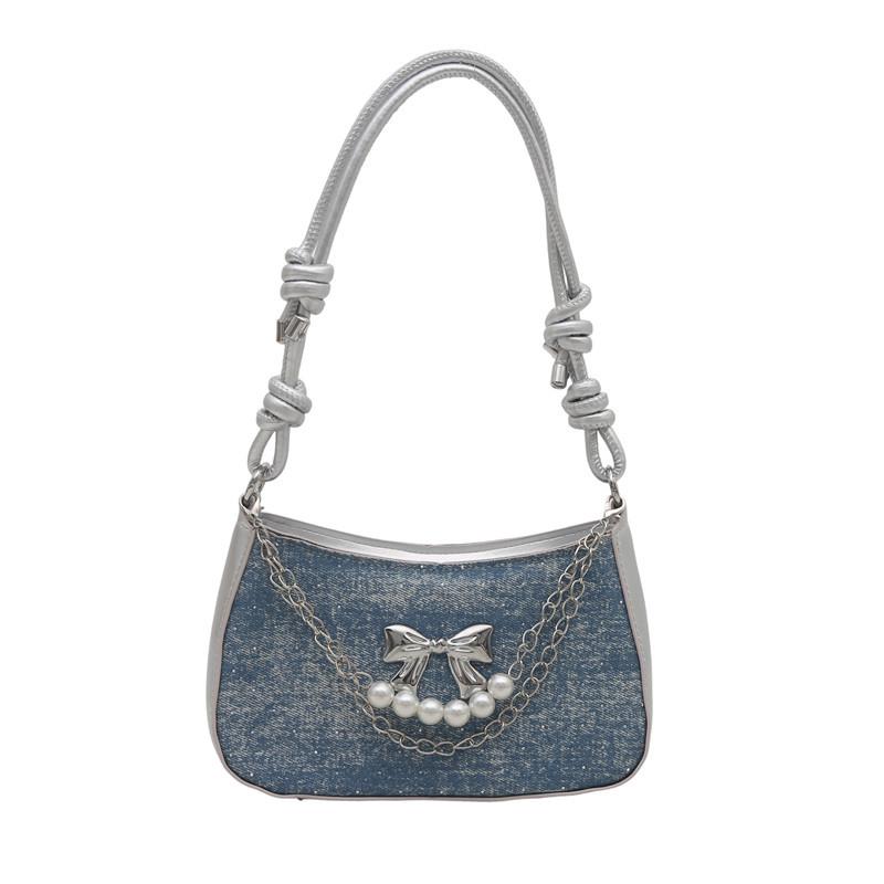 Premium French bag women's bag fashion butterfly shoulder handbag niche design hand carry armpit bag