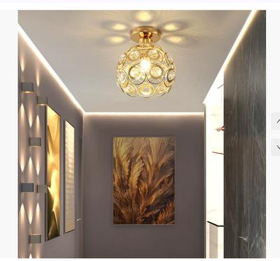 Nordic Light Luxury Crystal Aisle Ceiling Modern Simple Corridor Entrance Entrance  Bay Window Balcony Light