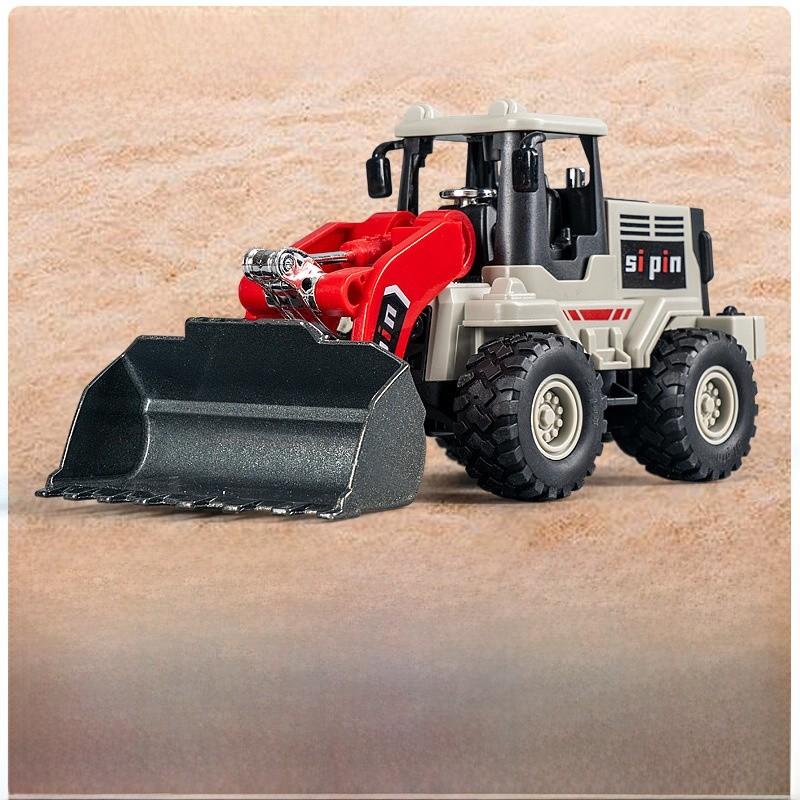 Inertia Bulldozer And Excavator Toy With Alloy Shovel For Kids Construction Play