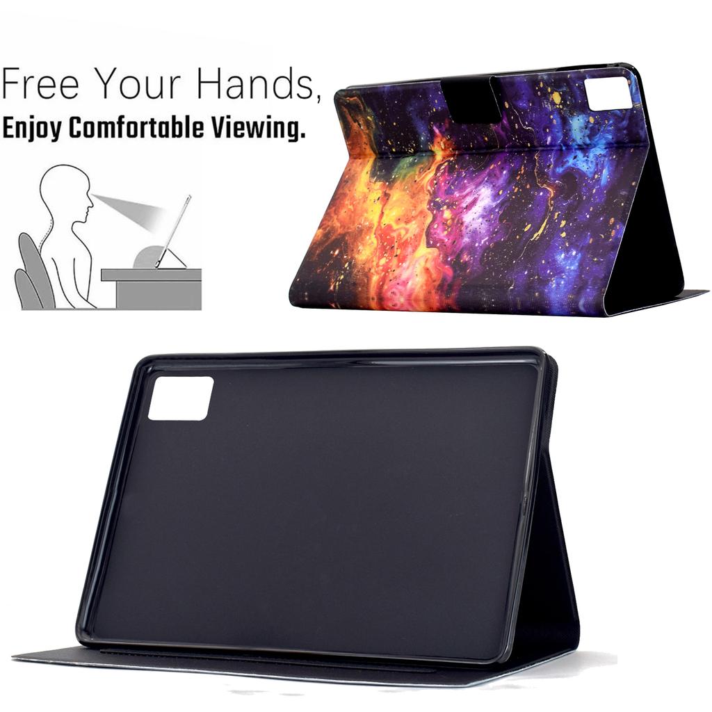 For Lenovo Tab M11/Xiaoxin Pad 11 2024 Stand Case Pattern Printing Tablet Leather Cover with Auto Wake/Sleep