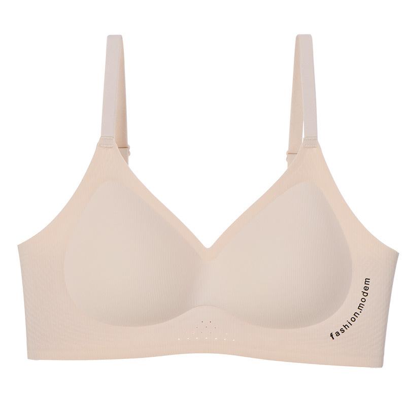 

F02 Seamless Jelly Latex Women s Push-Up Bra – Comfortable, Full Coverage, Wireless L/80