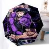 1pc Powerful Anime Character Automatic Opening Closing Umbrella with 3-Fold Design, 8-Bone Frame Perfect for Outdoor Use, Festive Gifts, Travel, Daily