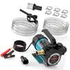 SEESII Electric Diesel Transfer Pump Kit, 12V Fuel Transfer Pump for Diesel Kerosene, 13GPM Portable Transfer Pump with Filter, Fuel Nozzle, 2x6.56FT