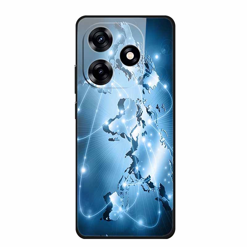 Glass Case For Honor X5c Plus Case Soft Bumper Hard Tempered Glass Back Cover For Honor X5c Plus Play 10A Phone Case X 5 C Plus